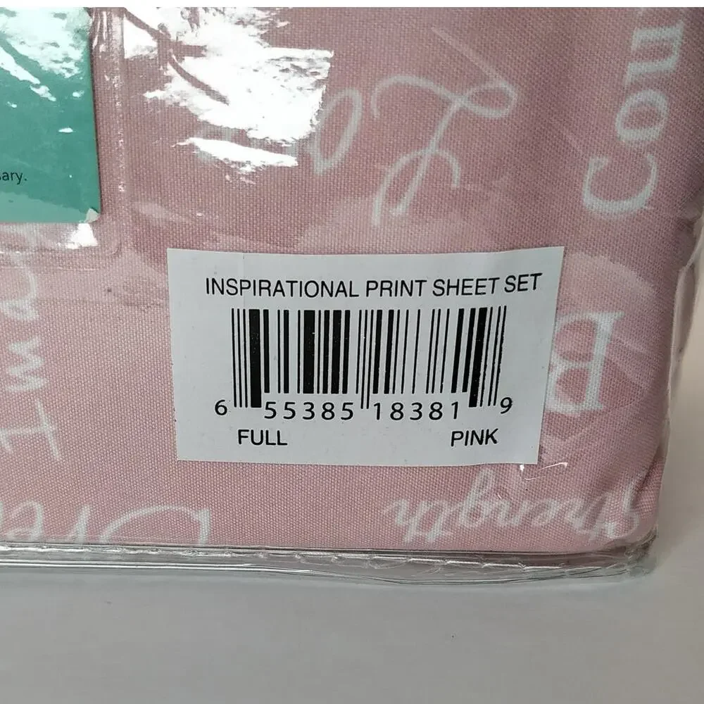 Grand Collection Microfiber Inspirational Sheets